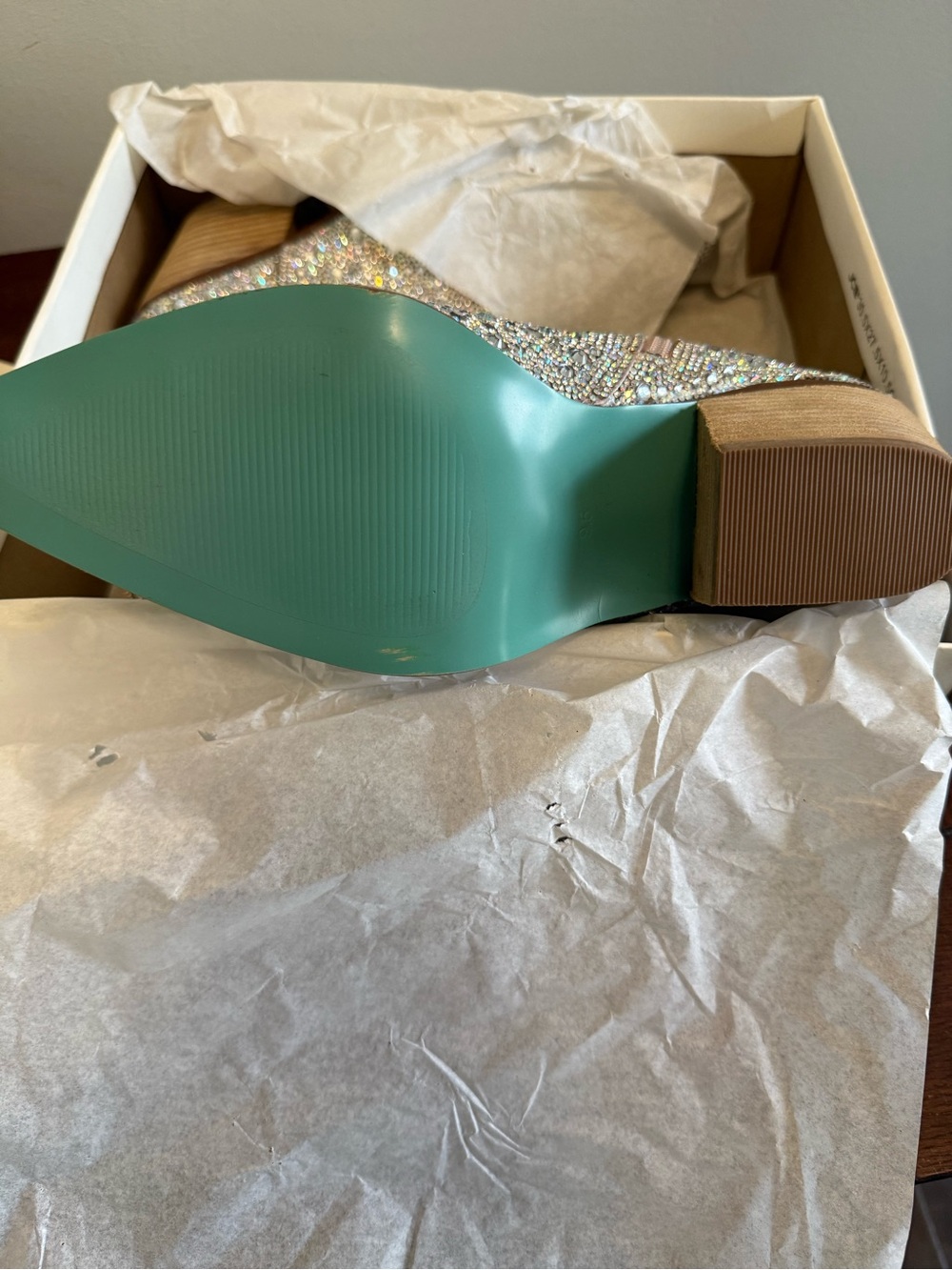 Betsey Johnson SB Emory Embellished Crystal Western Ankle Boot 9.5 NEW - Picture 4 of 6